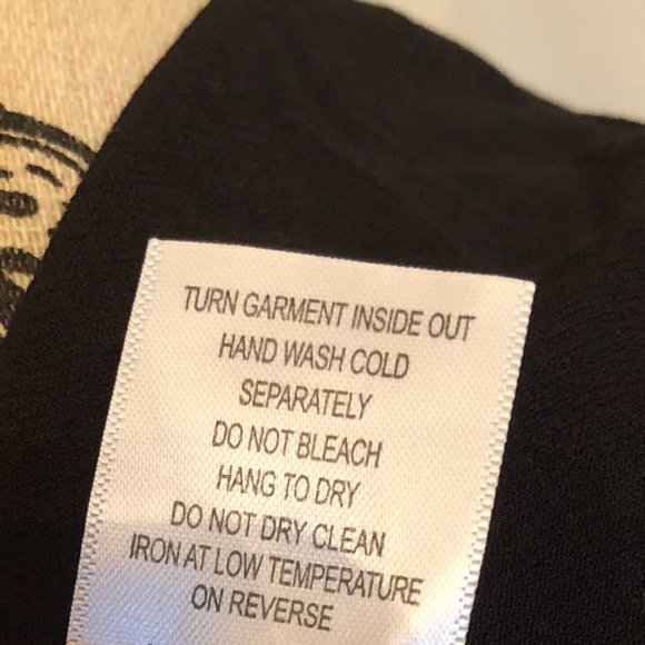 Black Long Sleeve Peasant Blouse - Picture 6 of 6